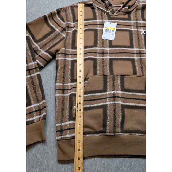 NWT Mens Nike Air Jordan Essentials Fleece Pullover Hoodie Brown Size SM $88 - Picture 6 of 8